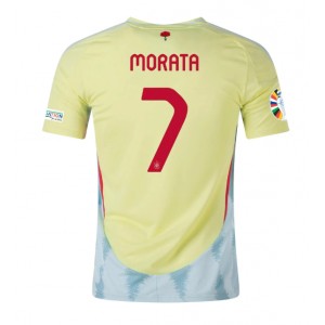 Fotbalové Dres Španělsko Alvaro Morata #7 Venkovní Oblečení ME 2024 Krátký Rukáv
